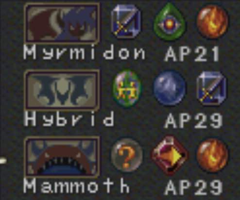 Myrmidon Hybrid and Mammoth Dragon Transformation